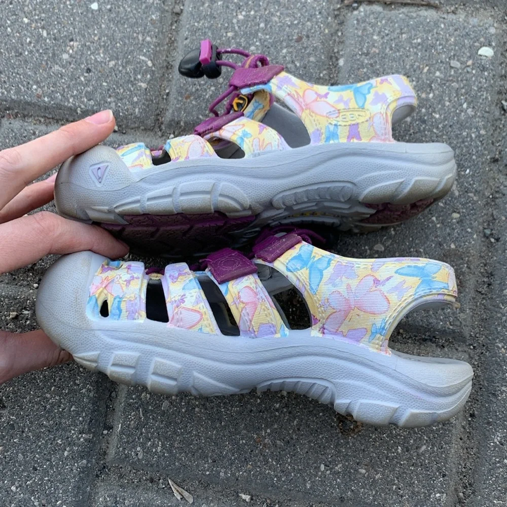 Keen Kids Closed-Toe Sandals in Purple and Pastel Multi
